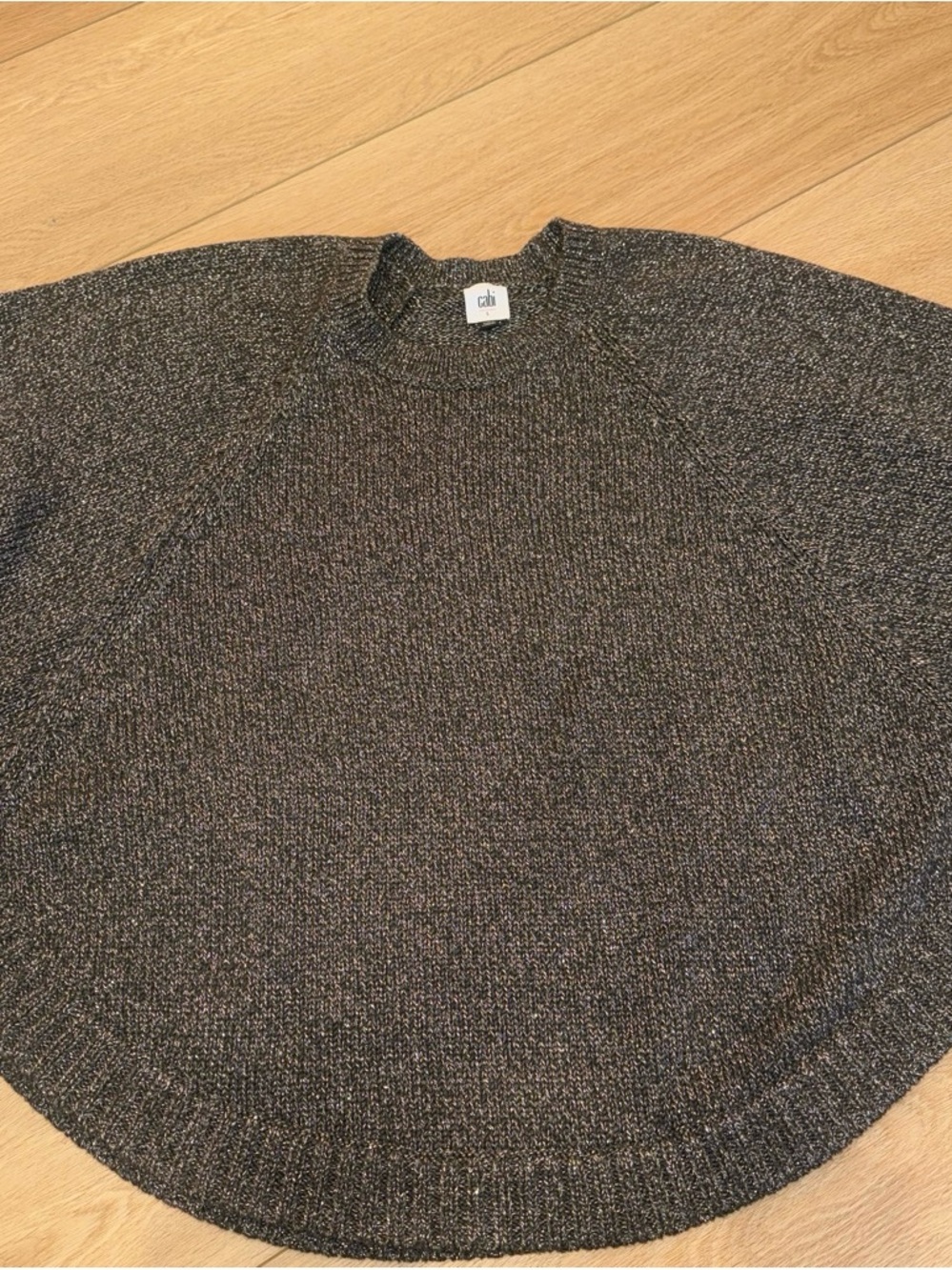 CAbi Charcoal Crewneck Sweater